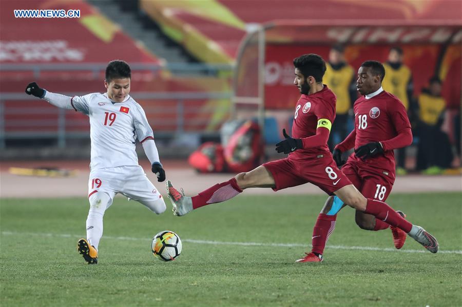 (SP)CHINA-CHANGZHOU-SOCCER-AFC U23 CHAMPIONSHIP-SEMIFINAL-QATAR VS VIETNAM (CN)