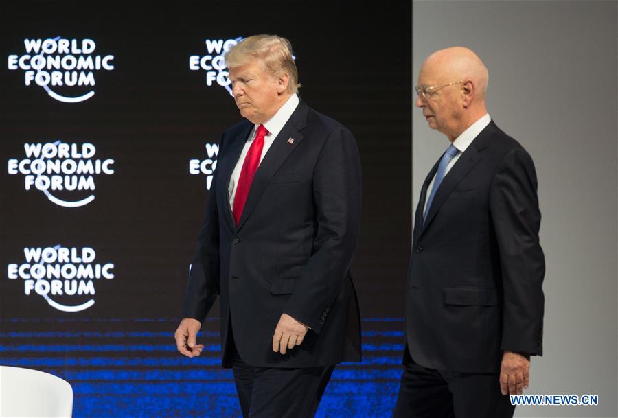 SWITZERLAND-DAVOS-WEF ANNUAL MEETING-US-TRUMP