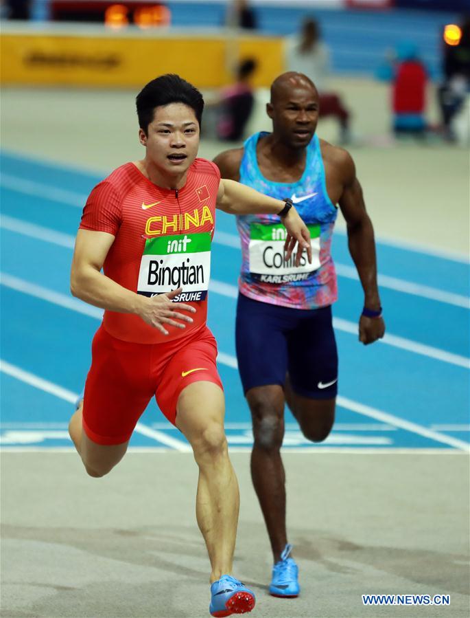 (SP)GERMANY-KARLSRUHE-IAAF WORLD INDOOR TOUR-MEN'S 60M