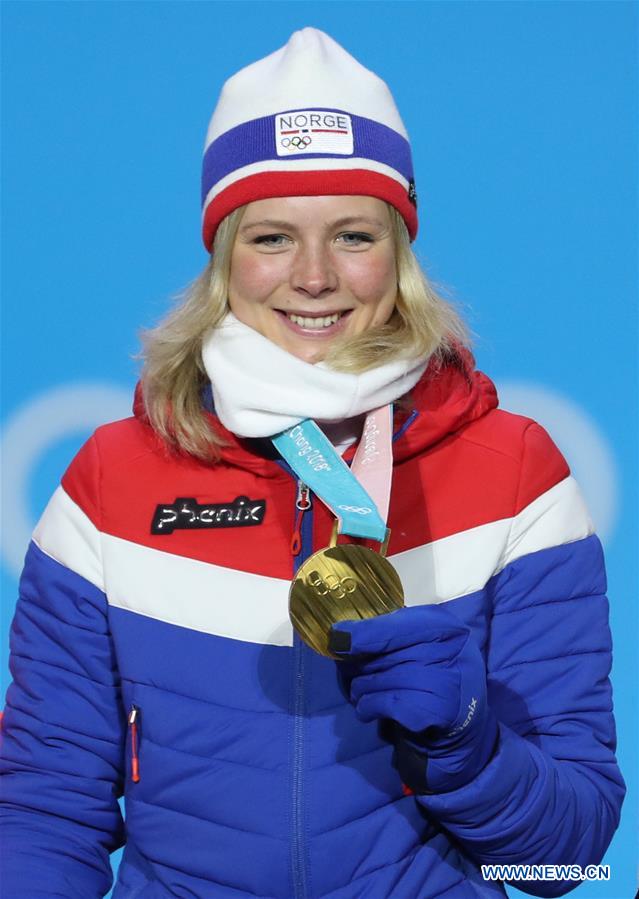 (SP)OLY-SOUTH KOREA-PYEONGCHANG-SKI JUMPING-LADIES' NORMAL HILL INDIVIDUAL-MEDAL CEREMONY