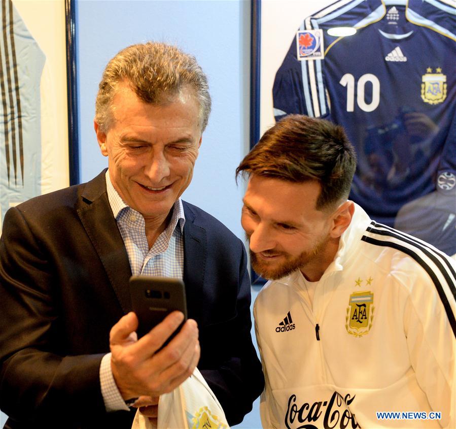 (SP)ARGENTINA-EZEIZA-WORLD CUP-MACRI