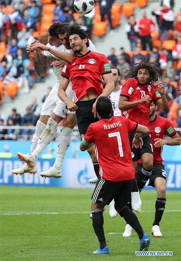 (SP)RUSSIA-YEKATERINBURG-2018 WORLD CUP-GROUP A-EGYPT VS URUGUAY