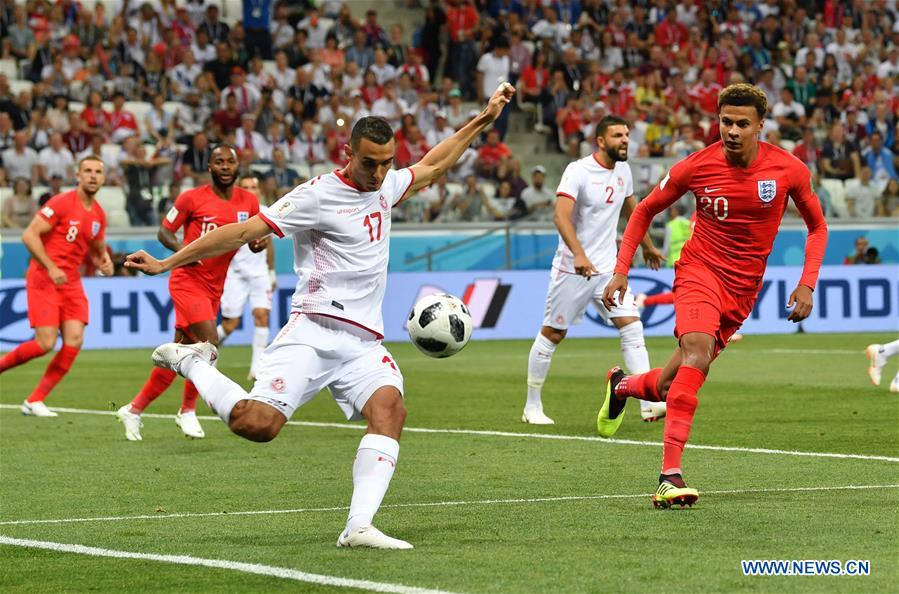 (SP)RUSSIA-VOLGOGRAD-2018 WORLD CUP-GROUP G-TUNISIA VS ENGLAND