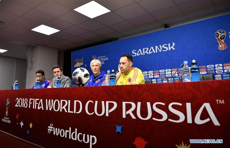 (SP)RUSSIA-SARANSK-2018 WORLD CUP-COLOMBIA-PRESS CONFERENCE