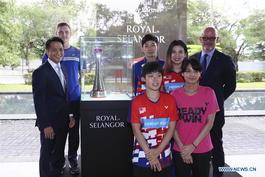 (SP)MALAYSIA-KUALA LUMPUR-BADMINTON-BWF WORLD TOUR FINALS TROPHY