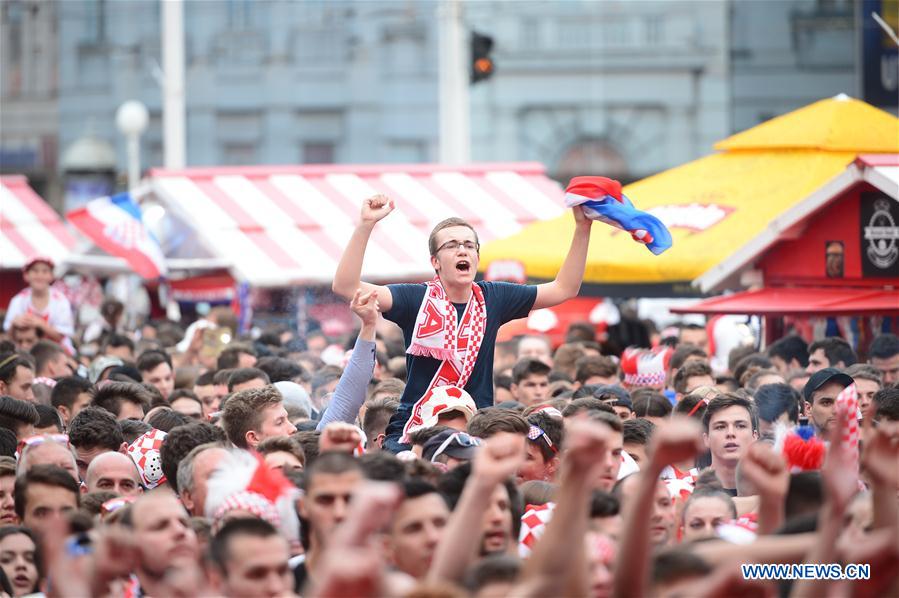 (SP)CROATIA-ZAGREB-SOCCER-FIFA WORLD CUP-FANS