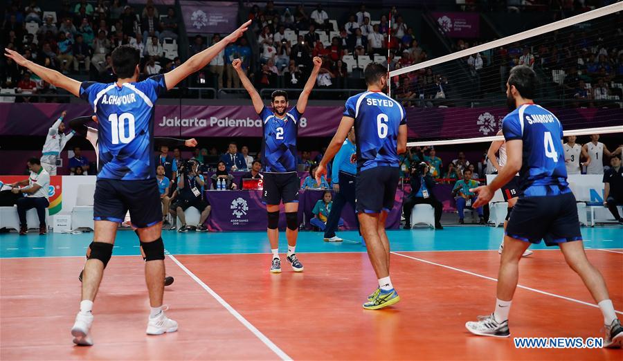 (SP)INDONESIA-JAKARTA-ASIAN GAMES-MEN'S VOLLEYBALL FINAL-IRAN VS SOUTH KOREA