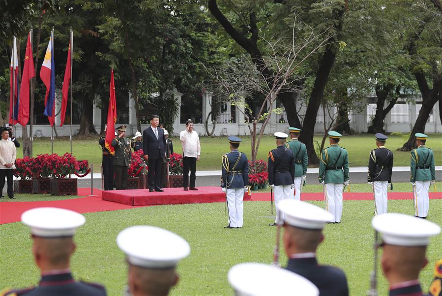 PHILIPPINES-CHINA-XI JINPING-DUTERTE-TALKS 