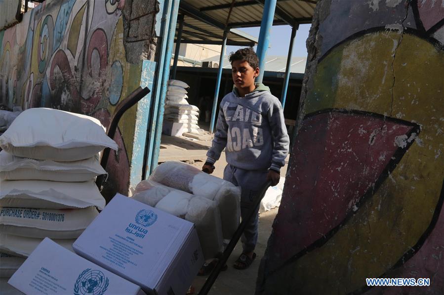 MIDEAST-GAZA-UNRWA-FOOD-AIDS