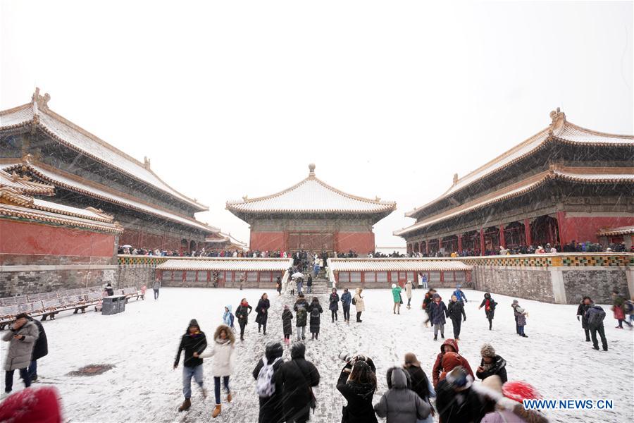 (InPalaceMuseum)CHINA-BEIJING-PALACE MUSEUM-SNOW (CN)