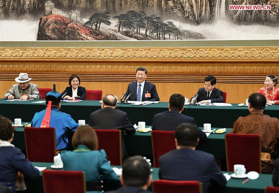 (TWO SESSIONS)CHINA-BEIJING-XI JINPING-NPC-PANEL DISCUSSION (CN)