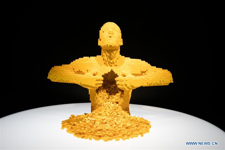 U.S.-DALLAS-ART-EXHIBITION-LEGO