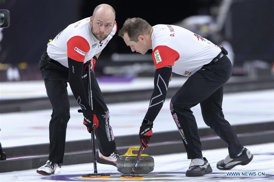 (SP)CHINA-BEIJING-CURLING-WCF WORLD CUP-GRAND FINAL-MEN'S FINAL