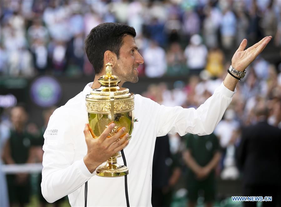 (SP)BRITAIN-LONDON-TENNIS-WIMBLEDON CHAMPIONSHIPS 2019-MEN'S SINGLES-FINAL