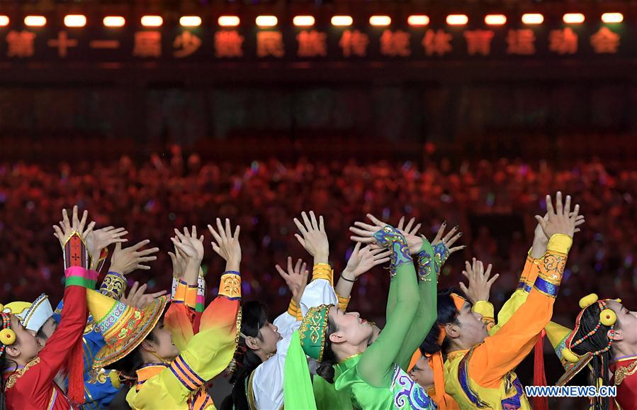 (SP)CHINA-ZHENGZHOU-NATIONAL TRADITIONAL GAMES OF ETHNIC MINORITIES-OPENING CEREMONY (CN)