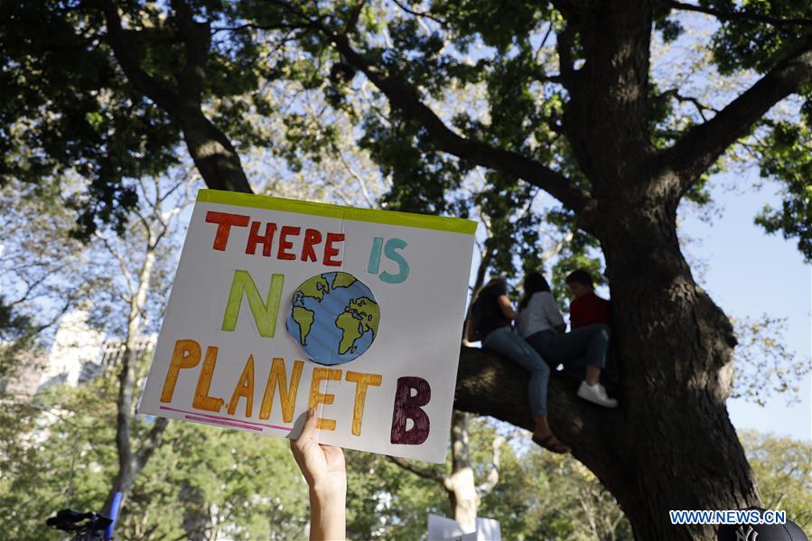 U.S.-NEW YORK-CLIMATE CHANGE-STRIKE