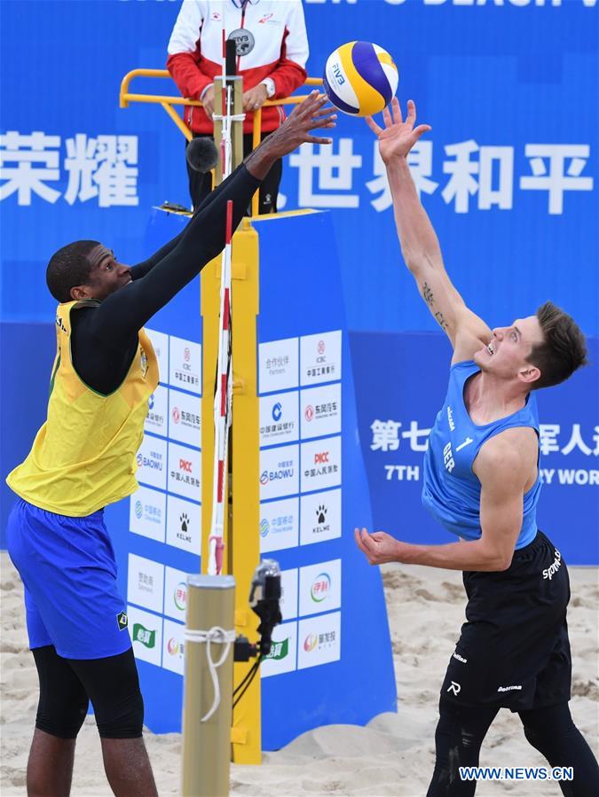 (SP)CHINA-WUHAN-7TH MILITARY WORLD GAMES-BEACH VOLLEYBALL