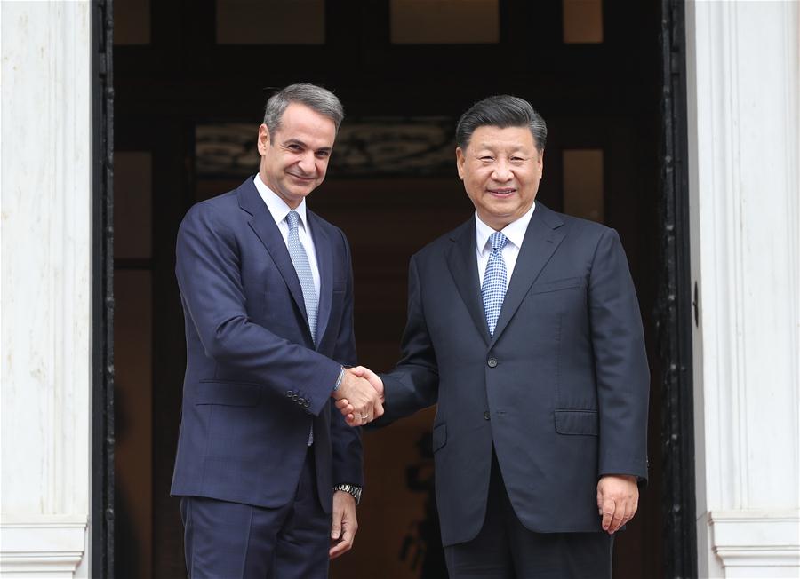 GREECE-ATHENS-XI JINPING-GREEK PM-TALKS