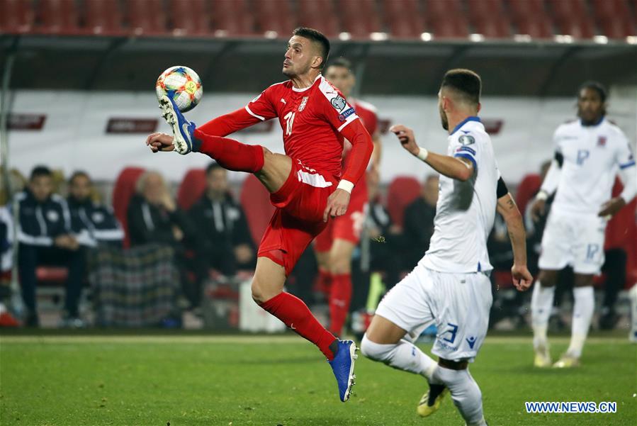 (SP)SERBIA-BELGRADE-SOCCER-EURO2020 QUALIFIER-GROUP B-SERBIA VS LUXEMBOURG