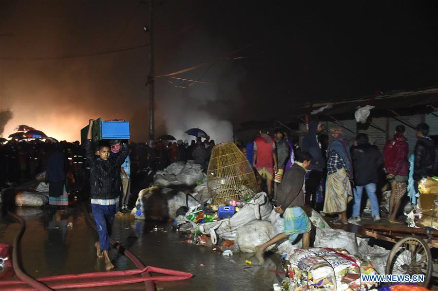 BANGLADESH-DHAKA-SLUM-FIRE