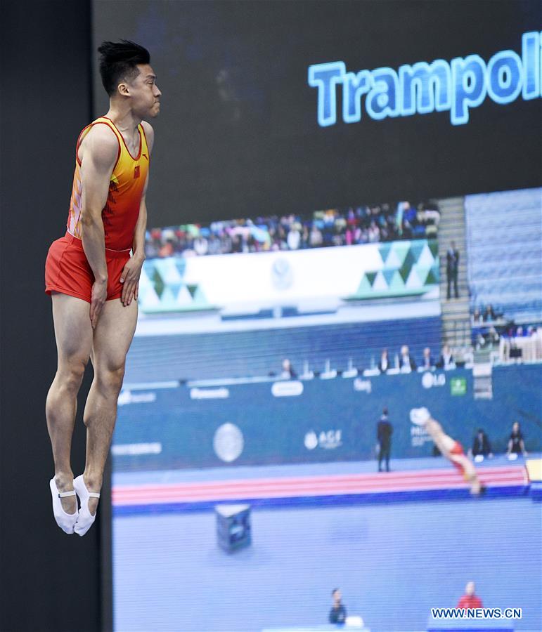 (SP)AZERBAIJAN-BAKU-FIG-WORLD CUP-TRAMPOLINE GYMNASTICS-MEN'S INDIVIDUAL FINAL