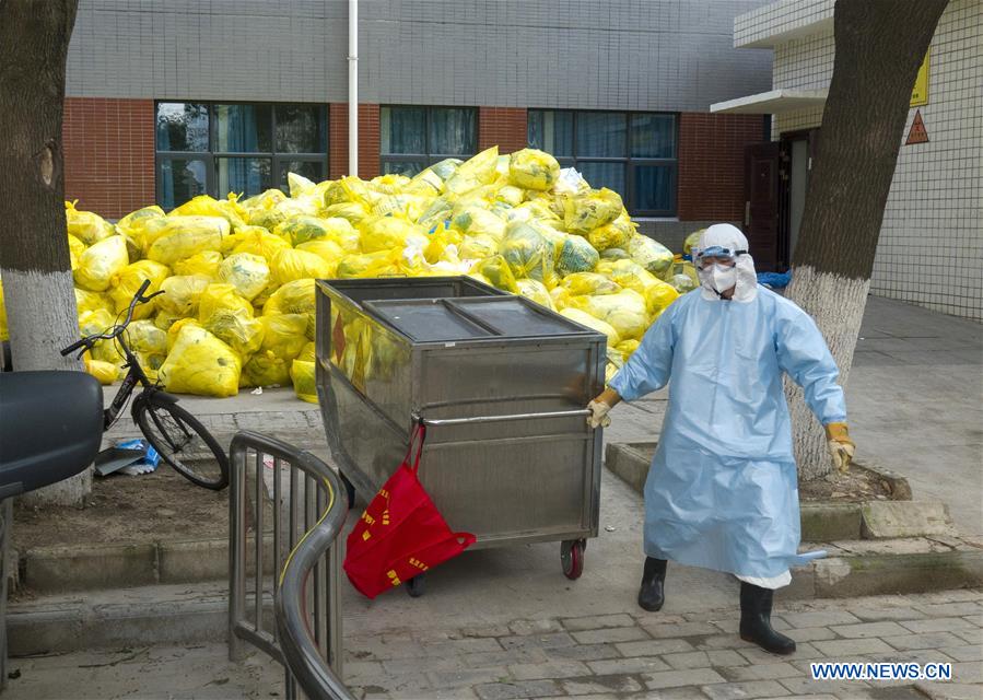 (FOCUS)CHINA-HUBEI-WUHAN-COVID-19-MEDICAL WASTE DISPOSAL (CN)