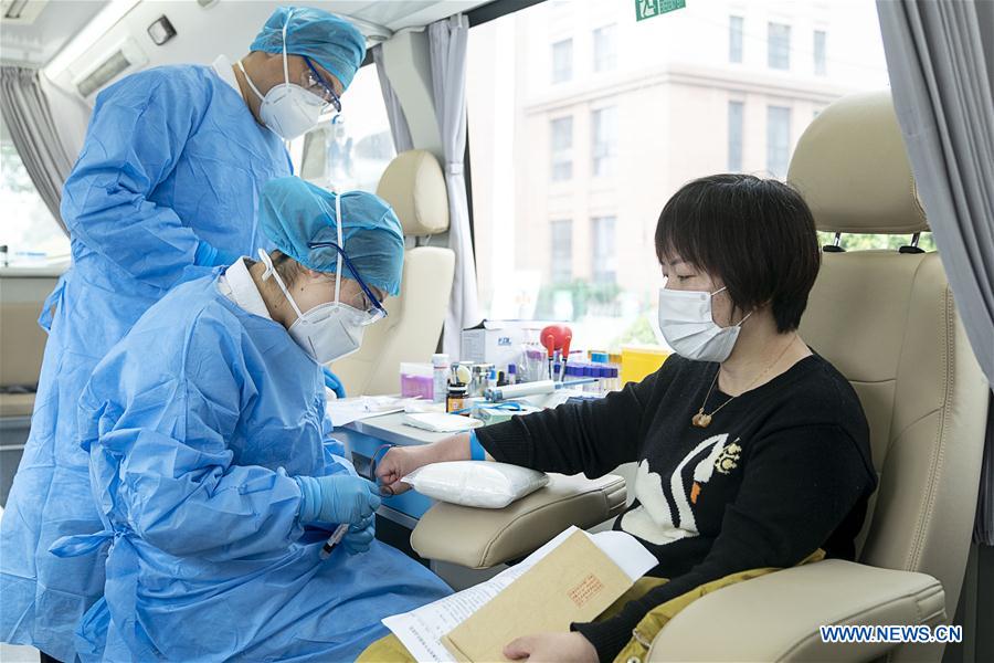 CHINA-HUBEI-WUHAN-CURED PATIENT-PLASMA DONATION (CN)