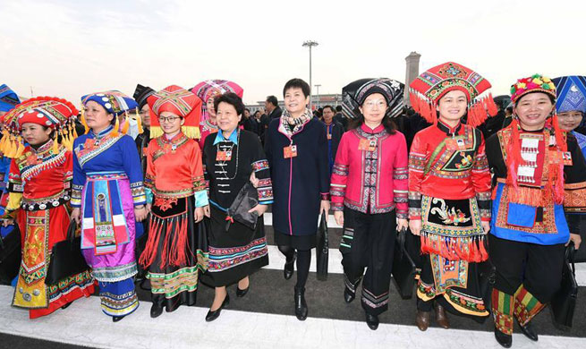 Deputies to 13th NPC arrive for opening meeting of first session