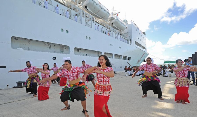 Ark Peace arrives in Tonga for goodwill visit, to provide medical service